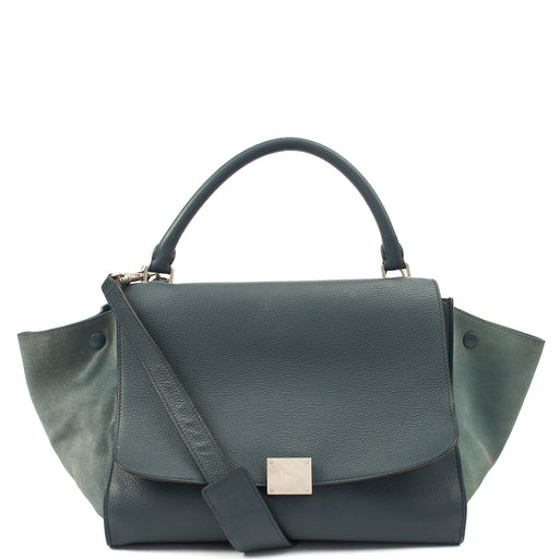 Picture of Celine Shoulder Bag Trapeze - Large in Blue, Leather