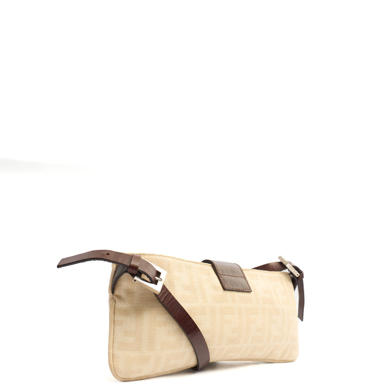 Picture of Fendi Shoulder Bag Baguette - Mini in Zucca FF, Canvas