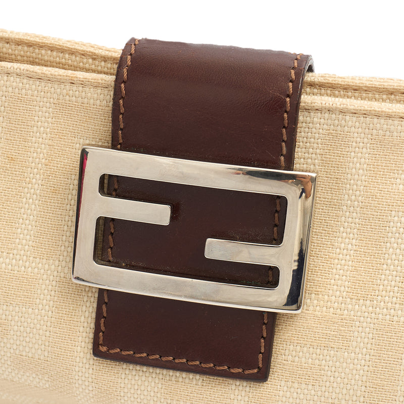 Picture of Fendi Shoulder Bag Baguette - Mini in Zucca FF, Canvas