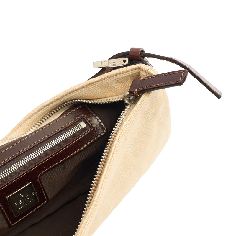 Picture of Fendi Shoulder Bag Baguette - Mini in Zucca FF, Canvas