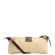Picture of Fendi Shoulder Bag Baguette - Mini in Zucca FF, Canvas