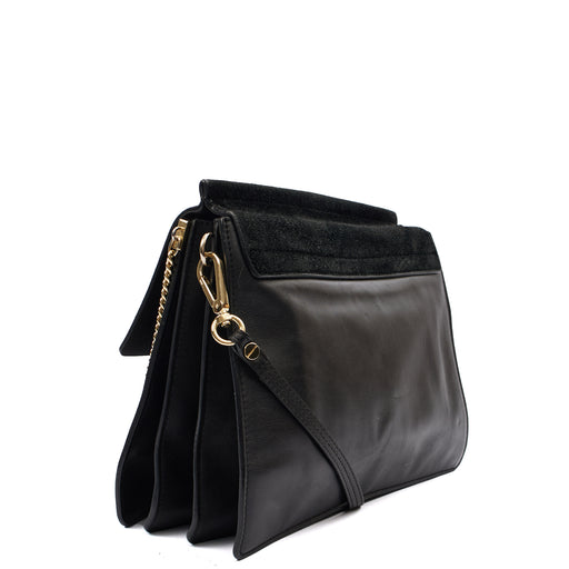 Picture of Chloe Satchel Faye - Medium in Black, Leather