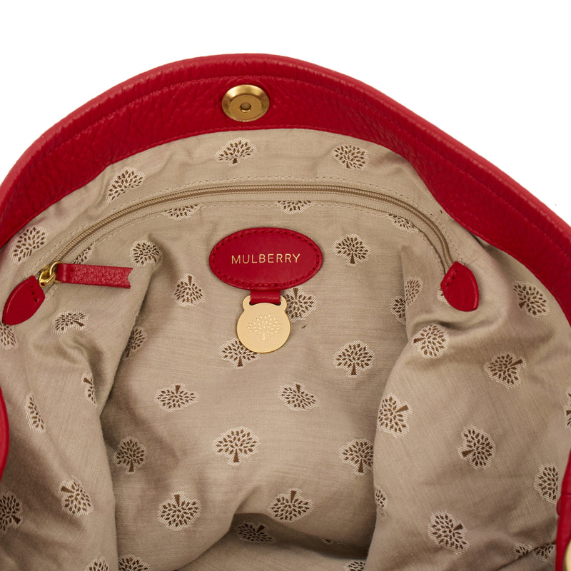 Picture of Mulberry Tote Effie Hobo in Red, Calfskin Leather