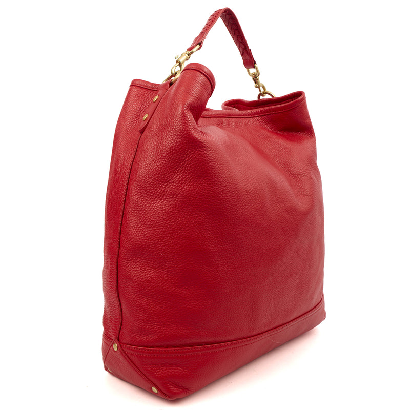 Picture of Mulberry Tote Effie Hobo in Red, Calfskin Leather