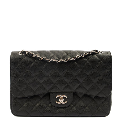 Picture of Chanel Shoulder Bag Classic Double Flap - Large in Black, Caviar Leather