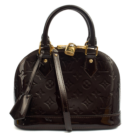 Picture of Louis Vuitton Top Handle Alma BB in Amarante, Vernis