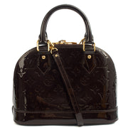Picture of Louis Vuitton Top Handle Alma BB in Amarante, Vernis