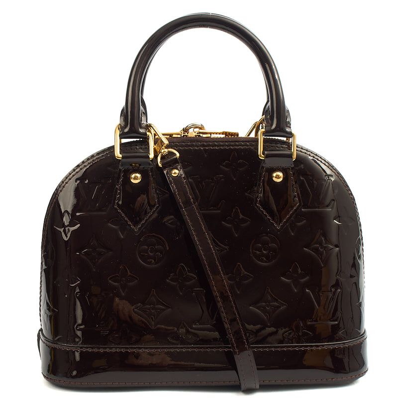 Picture of Louis Vuitton Top Handle Alma BB in Amarante, Vernis