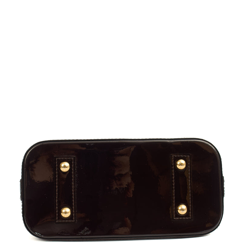 Picture of Louis Vuitton Top Handle Alma BB in Amarante, Vernis
