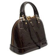 Picture of Louis Vuitton Top Handle Alma BB in Amarante, Vernis