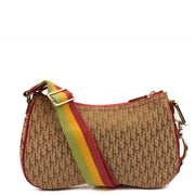 Picture of Christian Dior Cross Body Vintage Saddle in Brown, Canvas