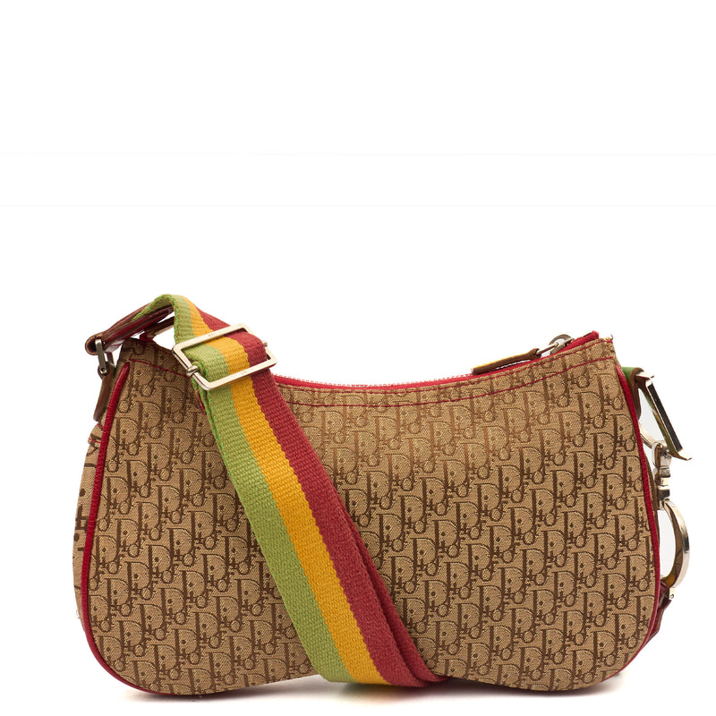 Picture of Christian Dior Cross Body Vintage Saddle in Brown, Canvas