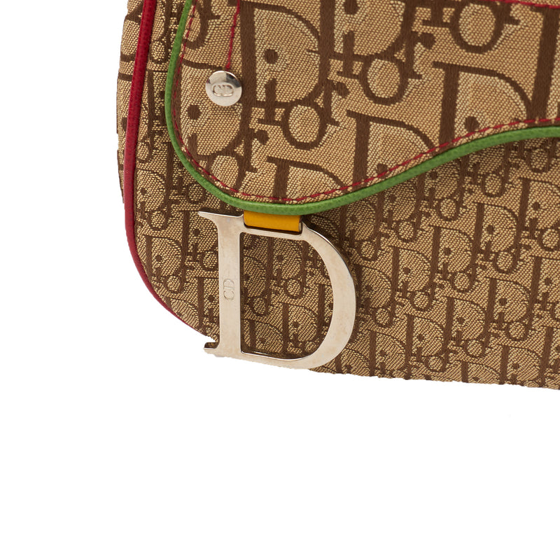 Picture of Christian Dior Cross Body Vintage Saddle in Brown, Canvas