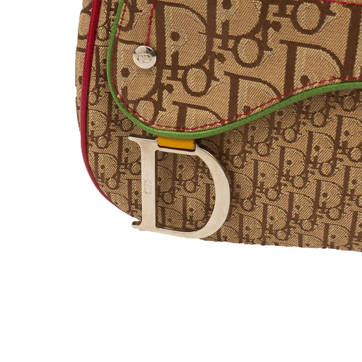 Picture of Christian Dior Cross Body Vintage Saddle in Brown, Canvas