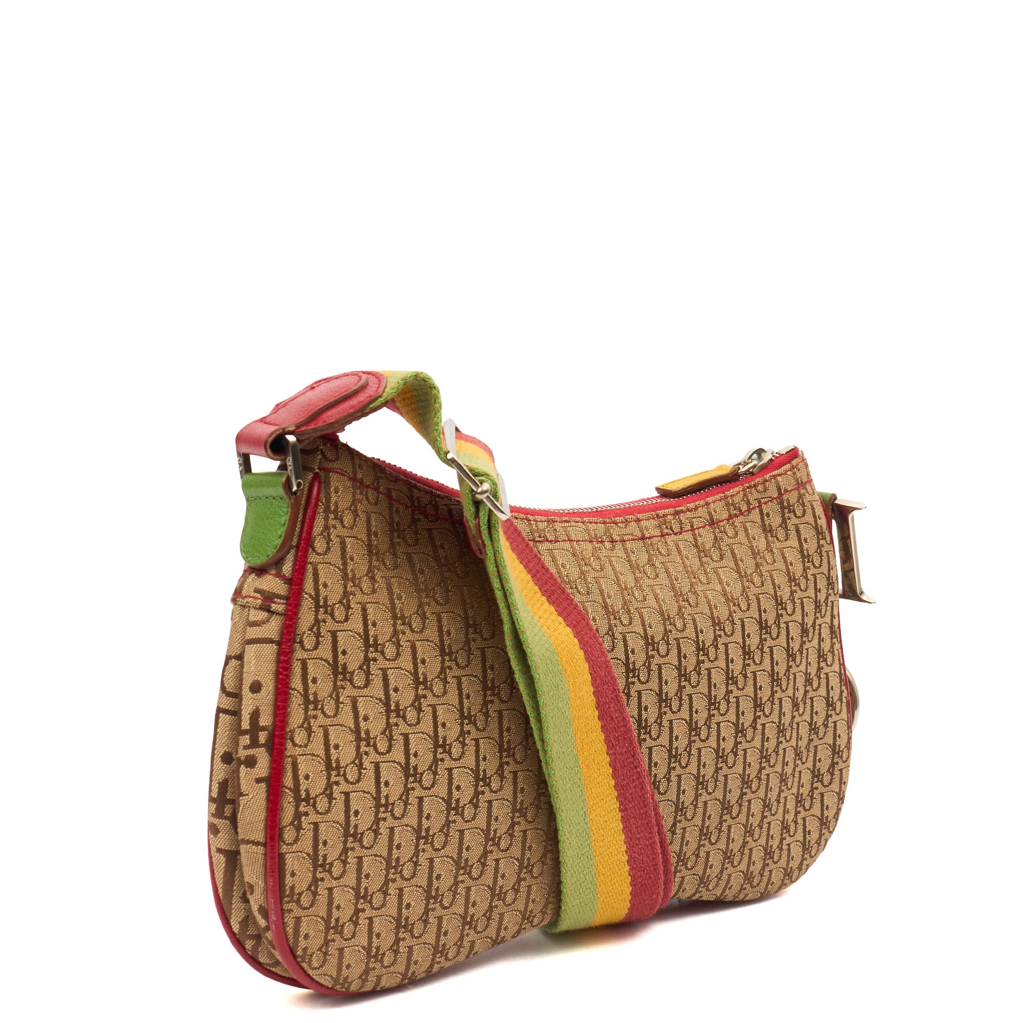 Christian Dior Cross Body Vintage Saddle in Brown, Canvas | The