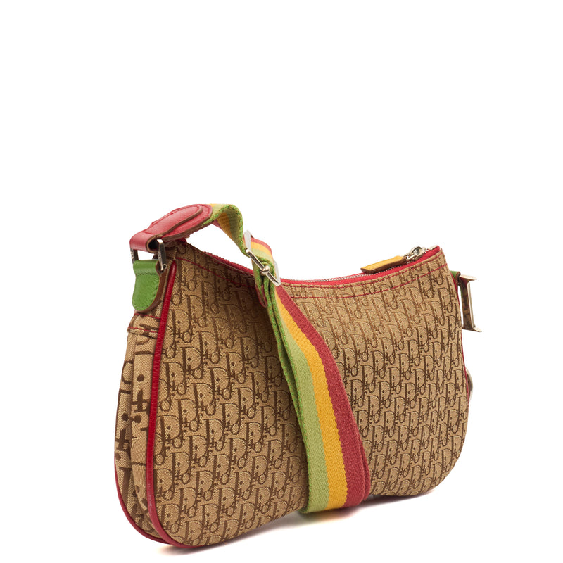 Picture of Christian Dior Cross Body Vintage Saddle in Brown, Canvas