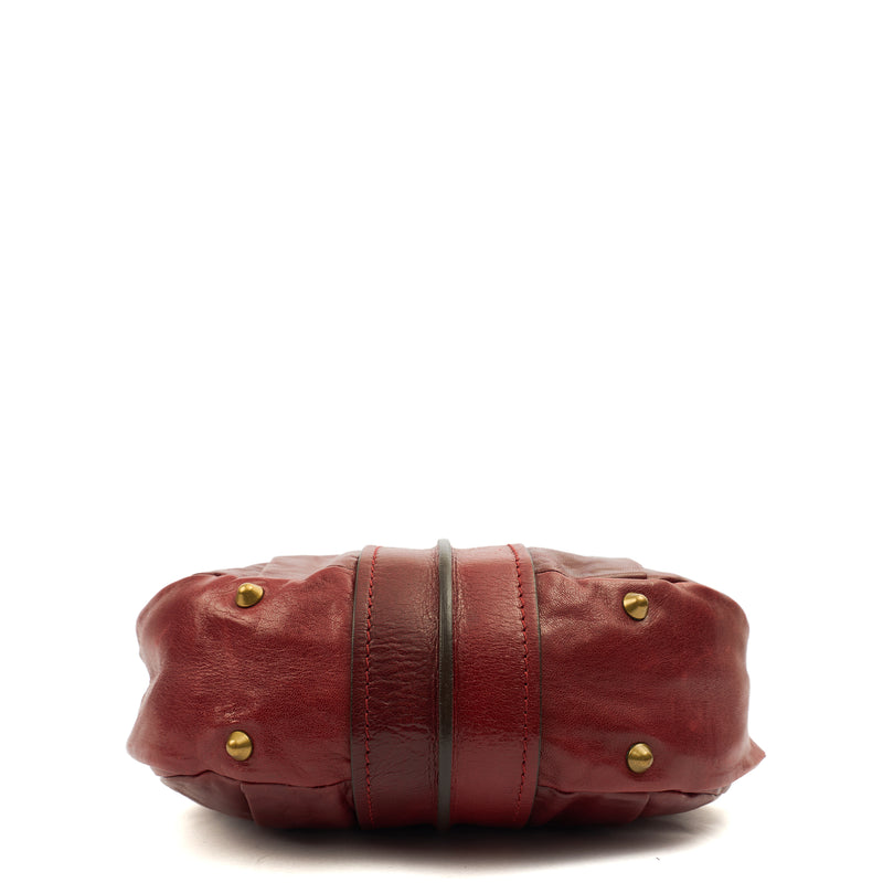 Picture of Chloe Tote Heloise  in Red, Leather