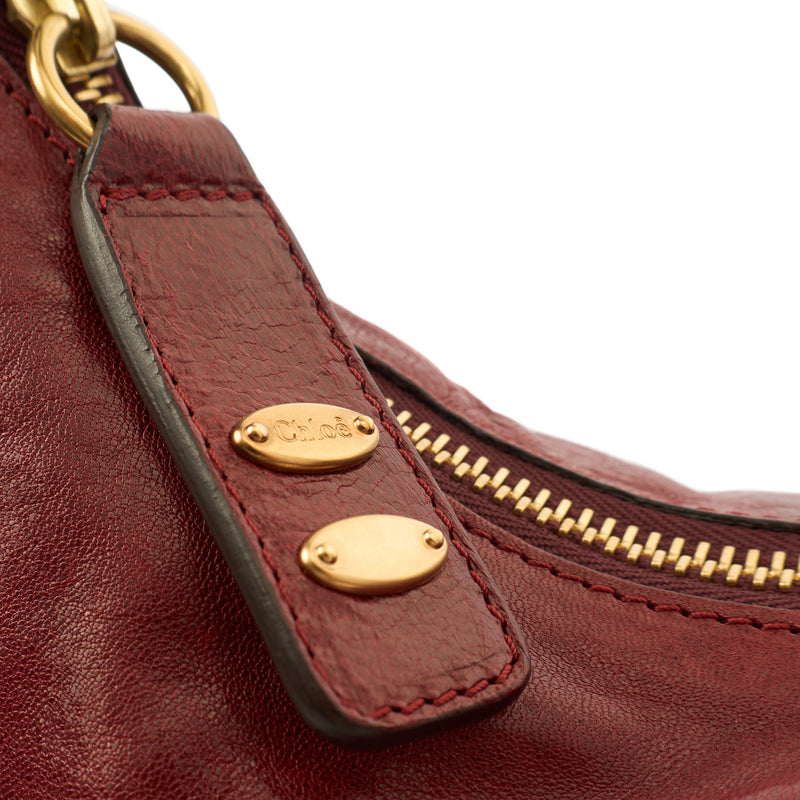 Picture of Chloe Tote Heloise  in Red, Leather