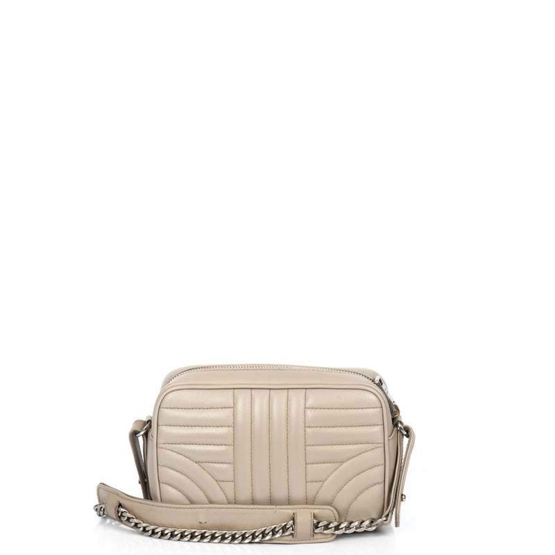 Picture of Prada Diagramme Wallet on Chain in Neutral, Leather