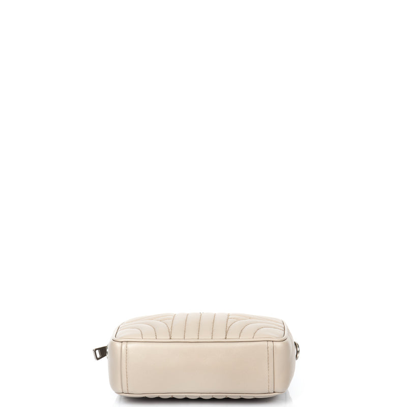 Picture of Prada Diagramme Wallet on Chain in Neutral, Leather