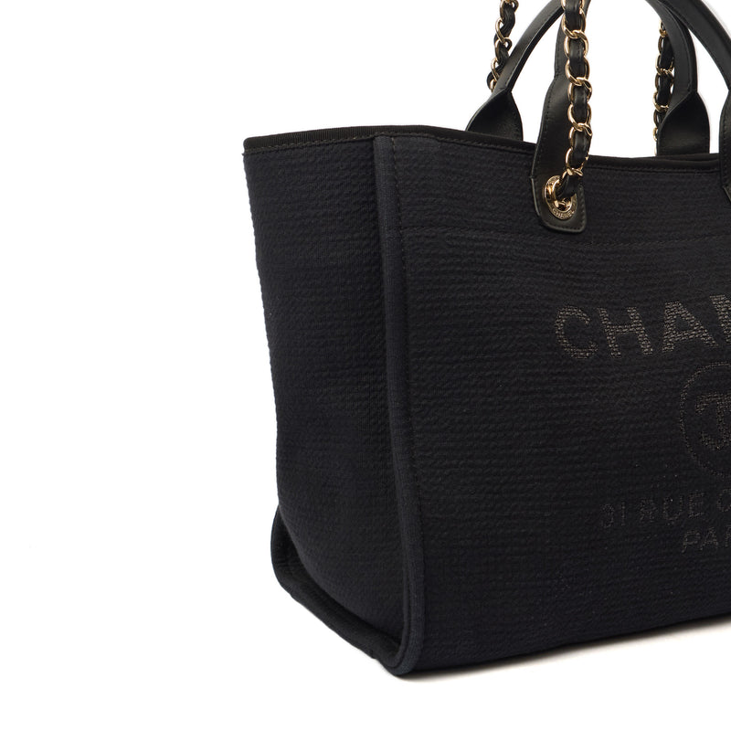 Picture of Chanel Tote Deauville Tote in Black, Canvas