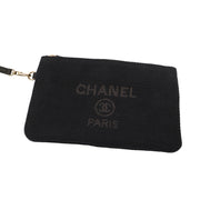 Picture of Chanel Tote Deauville Tote in Black, Canvas