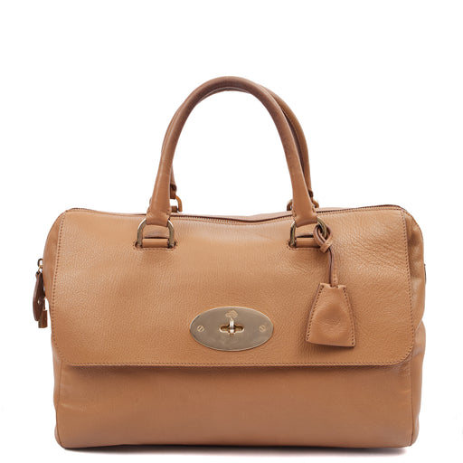 Picture of Mulberry Tote Del Rey in Deer Brown, Calfskin Leather