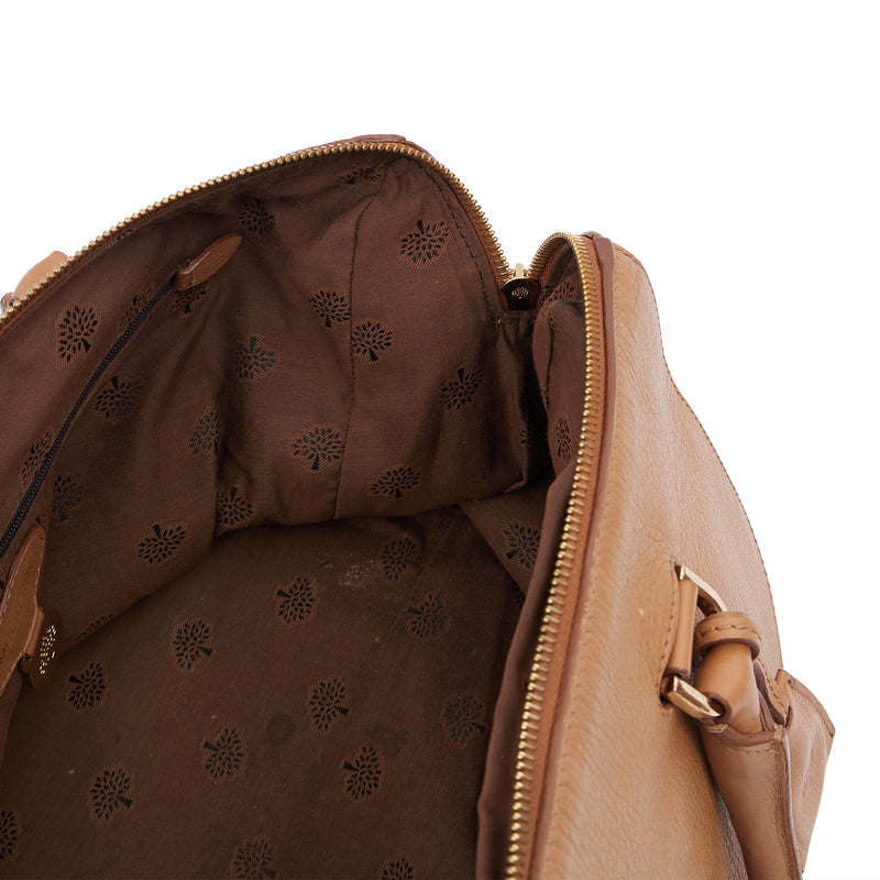 Picture of Mulberry Tote Del Rey in Deer Brown, Calfskin Leather