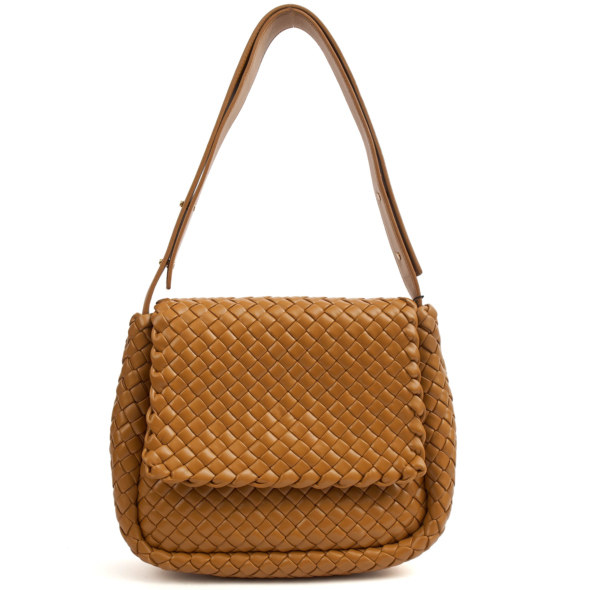 Bottega Veneta Shoulder Bag Cobble - Small in Brown, Leather | The