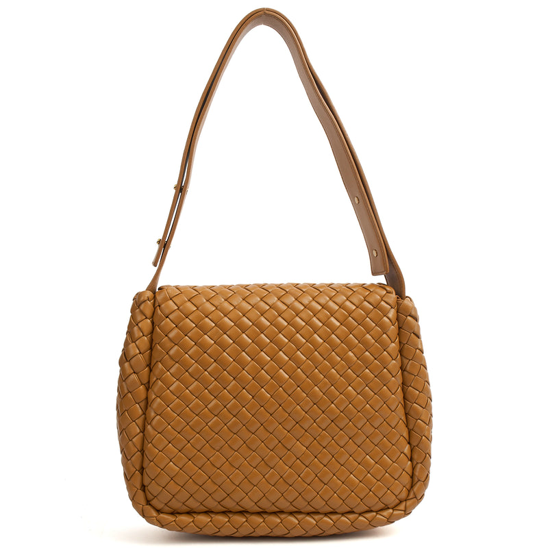 Picture of Bottega Veneta Shoulder Bag Cobble - Small in Brown, Leather