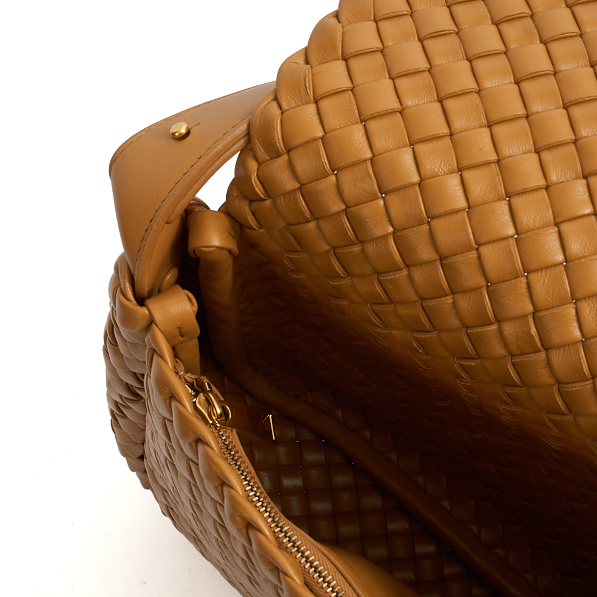 Bottega Veneta Shoulder Bag Cobble - Small in Brown, Leather | The