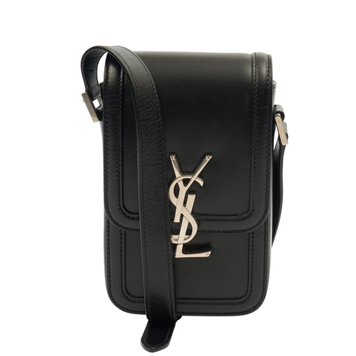 Picture of Saint Laurent Cross Body Victoire Crossbody in Black, Leather