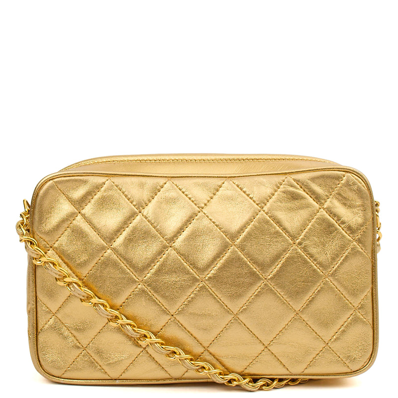 Picture of Chanel Cross Body Vintage Camera Bag  in Metallic, Leather