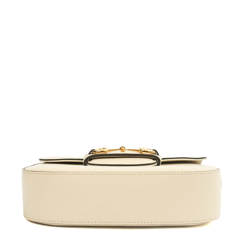 Picture of Gucci Shoulder Bag 1955 Horsebit Shoulder Bag in White, Leather