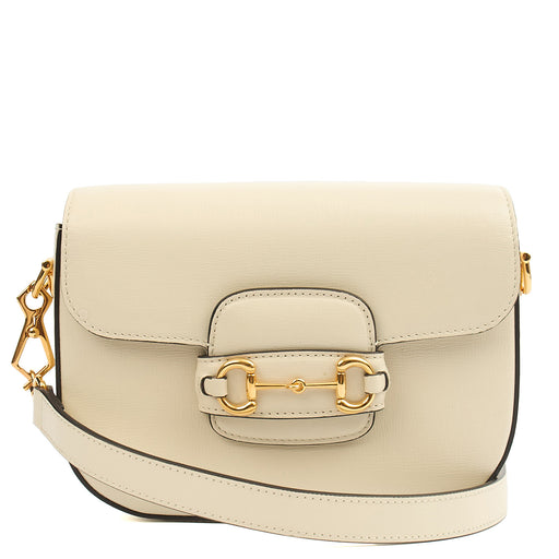 Picture of Gucci Shoulder Bag 1955 Horsebit Shoulder Bag in White, Leather