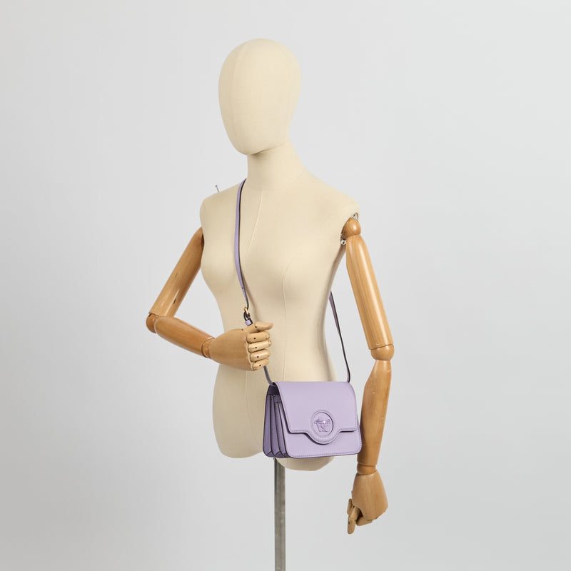 Picture of Versace Cross Body Shoulder Bag in Purple, Leather