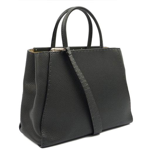 Picture of Fendi Tote Selleria Peekaboo in Grey, Leather