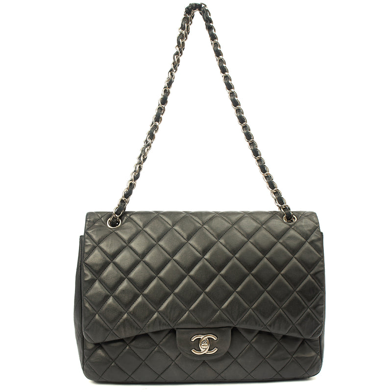 Picture of Chanel Shoulder Bag Classic Single Flap - Maxi in Black, Lambskin Leather