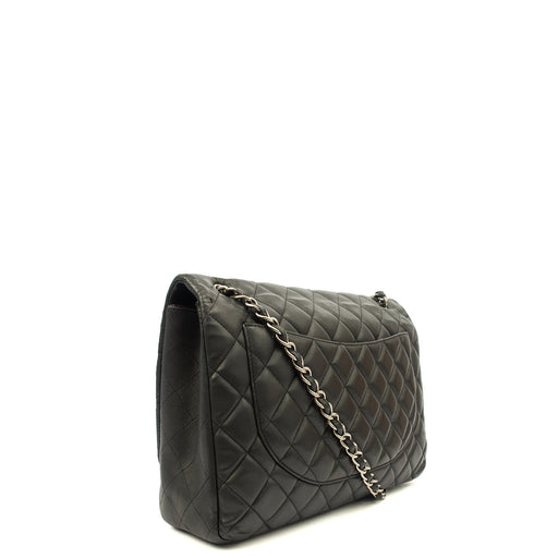 Picture of Chanel Shoulder Bag Classic Single Flap - Maxi in Black, Lambskin Leather