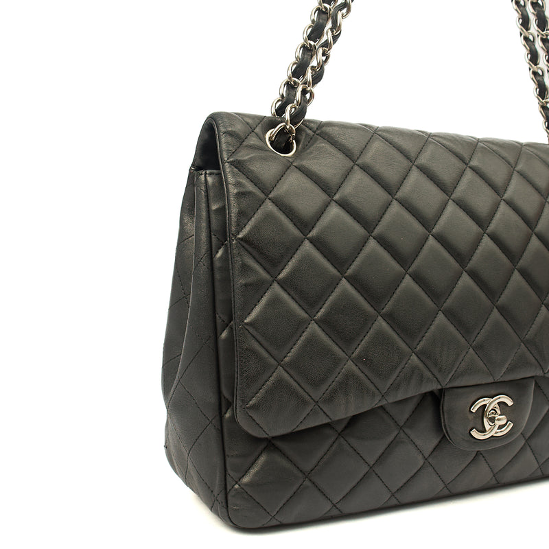 Picture of Chanel Shoulder Bag Classic Single Flap - Maxi in Black, Lambskin Leather