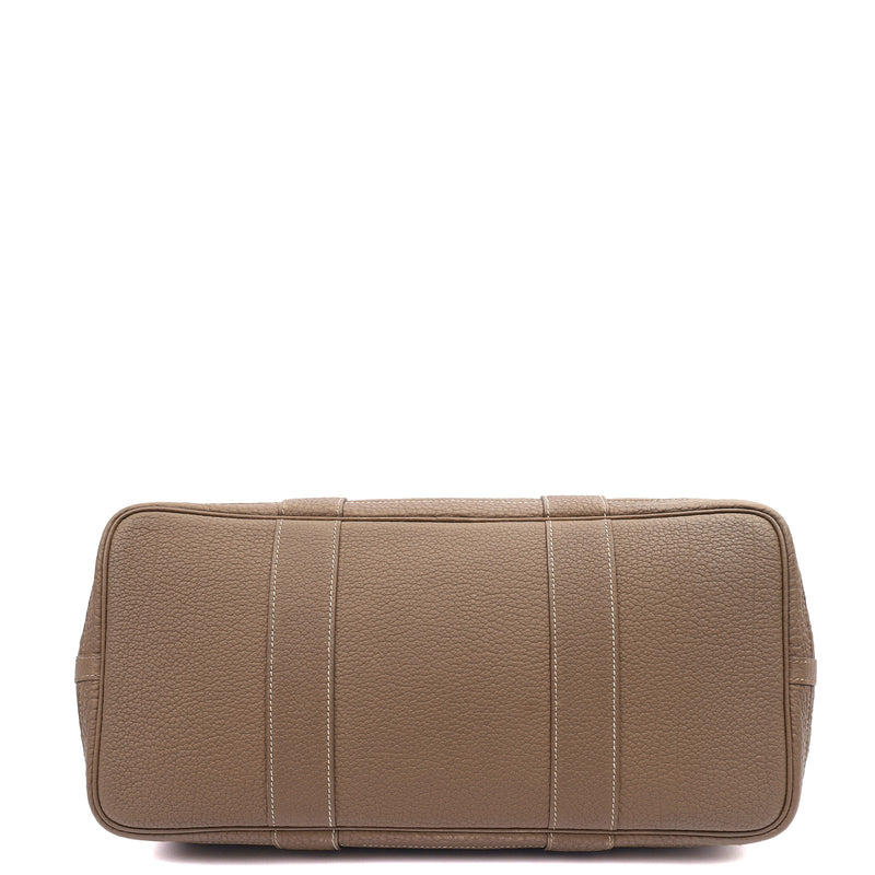 Picture of Hermes Tote Garden Party 30 in Etoupe, Negonda Leather