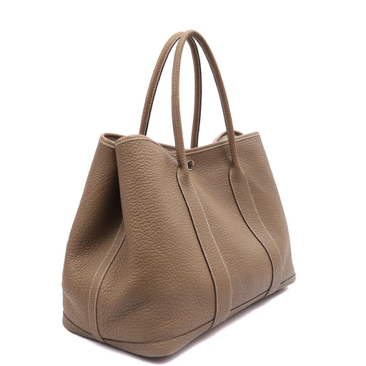 Picture of Hermes Tote Garden Party 30 in Etoupe, Negonda Leather