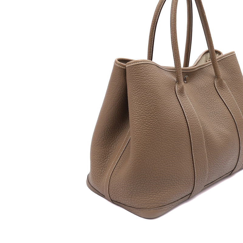 Picture of Hermes Tote Garden Party 30 in Etoupe, Negonda Leather