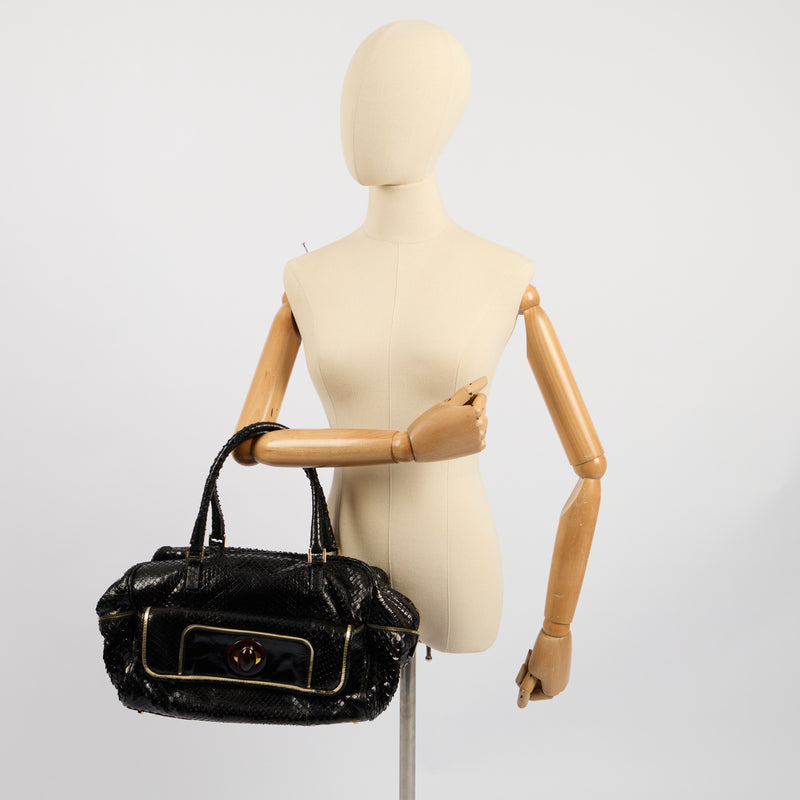 Picture of Anya Hindmarch Shoulder Bag Shoulder Bag in Black, Exotic Effect Leather