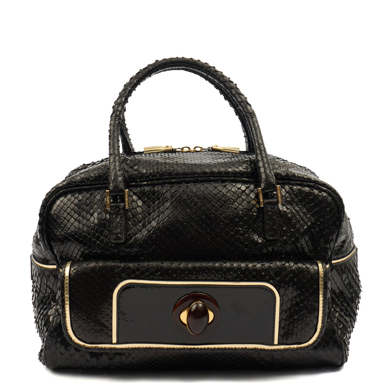 Picture of Anya Hindmarch Shoulder Bag Shoulder Bag in Black, Exotic Effect Leather