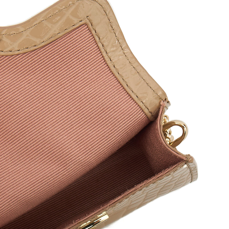 Picture of Aspinal of London Mini Bag Mayfair - Mini in Neutral, Exotic Effect Leather