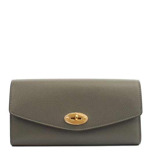Picture of Mulberry Wallet Darley Wallet in Grey, Calfskin Leather