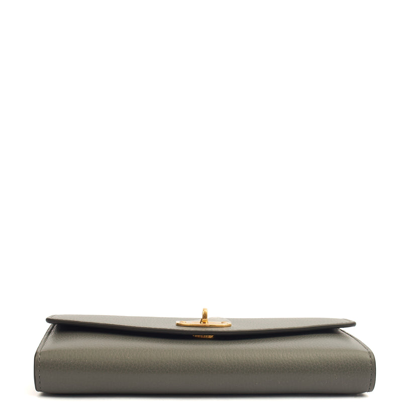 Picture of Mulberry Wallet Darley Wallet in Grey, Calfskin Leather