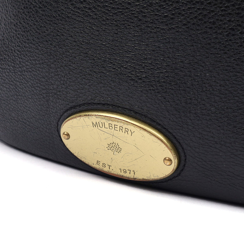 Picture of Mulberry Tote Mitzy Hobo in Black, Calfskin Leather