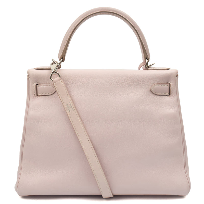 Picture of Hermes Top Handle Kelly 28 in Rose Dragee, Swift (Gulli35) Leather
